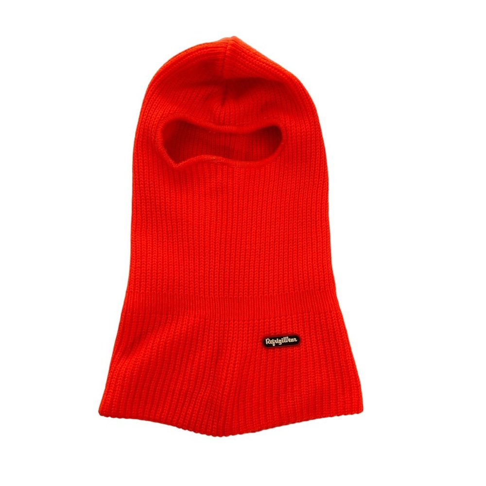 Refrigiwear Winter Hat Face Ski Mask Balaclava Neon Orange One Size